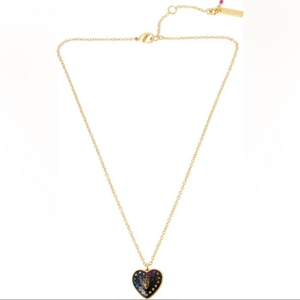 Kurt Geiger Rainbow Heart Eagle Pendant Necklace